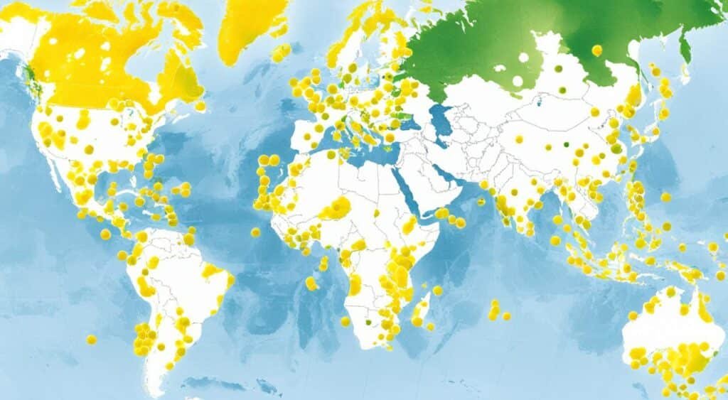 geographic distribution of yellow fever